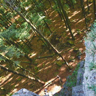 Unterwegs in der Stierberger Gemsenwand