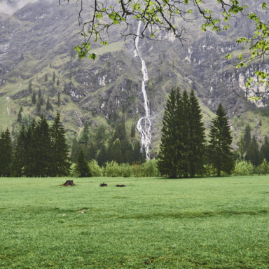 Auf dem Rückweg vom Oytal-Haus nach Oberstdorf