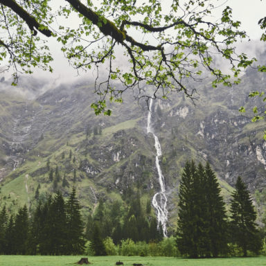 Auf dem Rückweg vom Oytal-Haus nach Oberstdorf