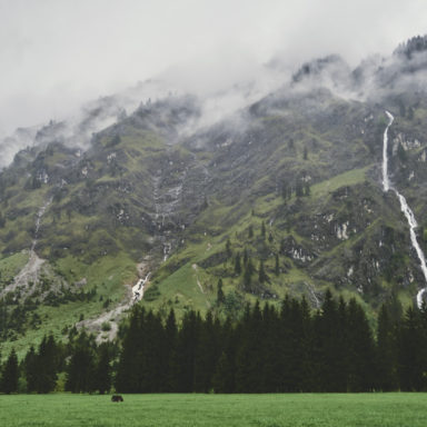 Auf dem Rückweg vom Oytal-Haus nach Oberstdorf